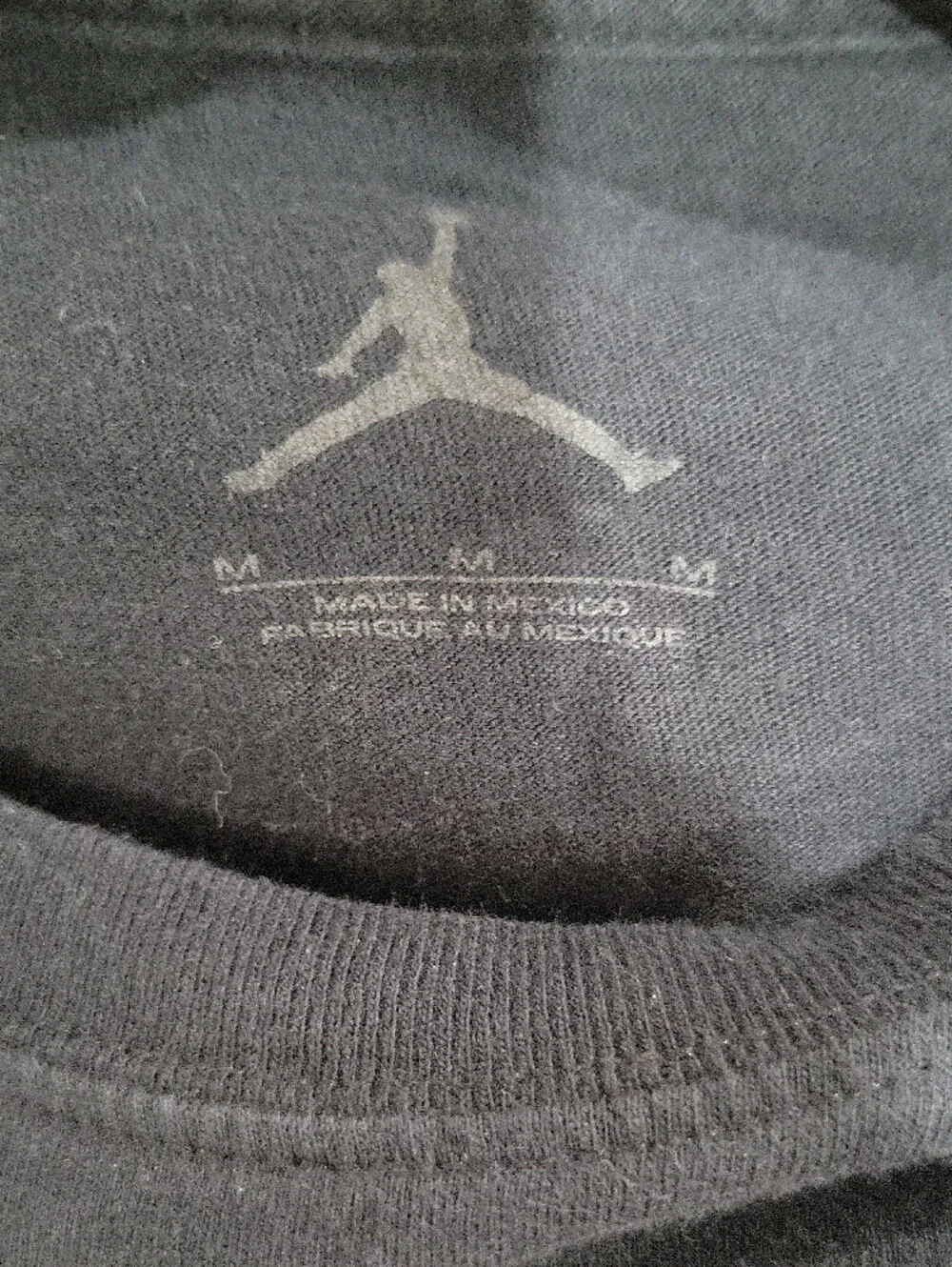 Jordan Black T-Shirt with Red 